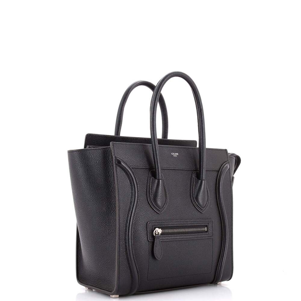 Celine Luggage Bag Grainy Leather Micro #245021C16B - Picture 2 of 7